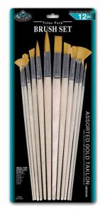 Synthet Pinselset mit langem Stiel