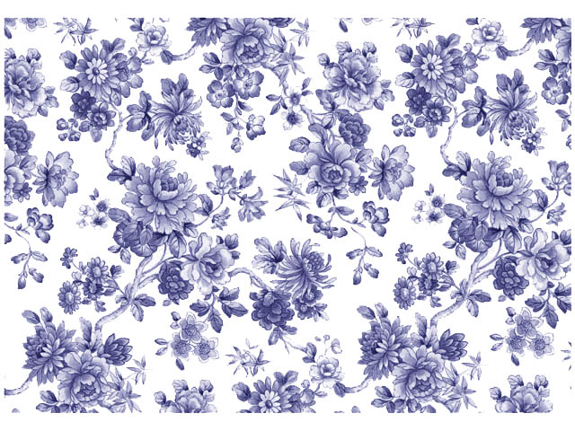 Imari Blue 70x50 cm