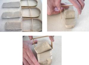 Clay Cutter - Coiled Wire on Bamboo handle