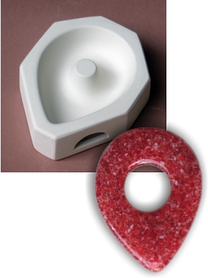 Grosser Anhänger - Glasform