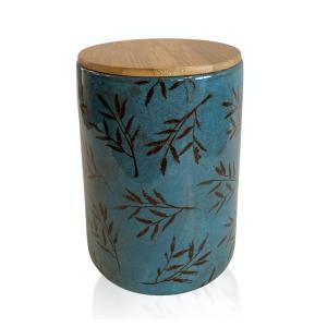 Canister with bamboo lid - 6 pcs.