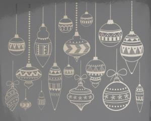 Juldekorationer - Platina