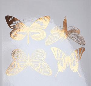 Grosse Schmetterlinge - Gold