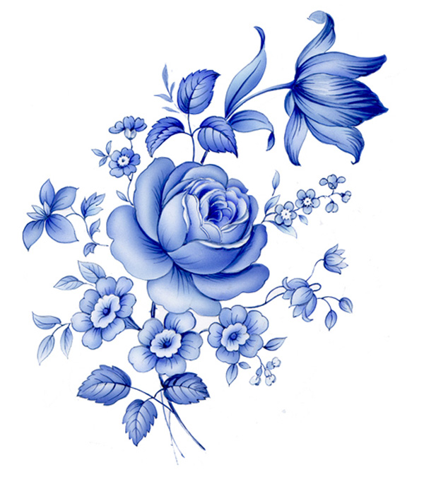 Blue Delft - 10 pcs