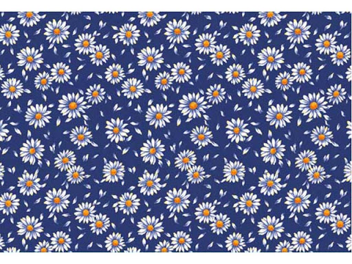 Blue Daisy 70x50 cm