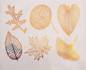 Grosse Blätter - Gold