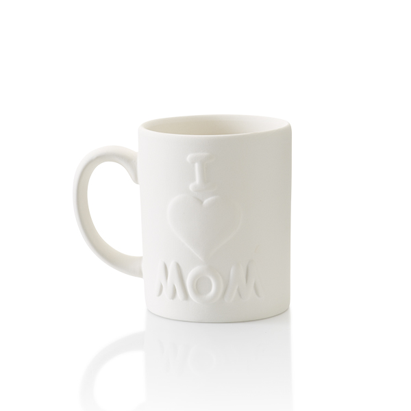"Love Mom" Mug - 8 pcs