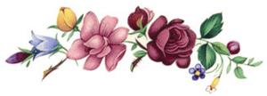 Flower Garden A - 90 x 29 mm - 10 pcs