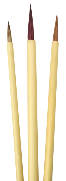 Bambu set #3 med 3 st penslar