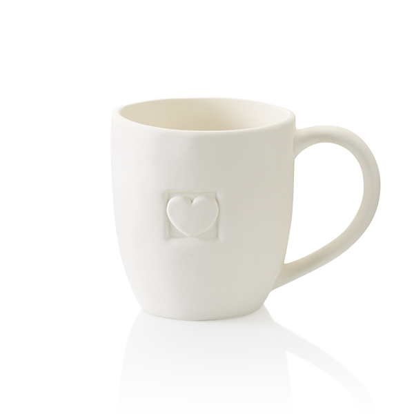 Heart Impression Mug - 8 pcs.