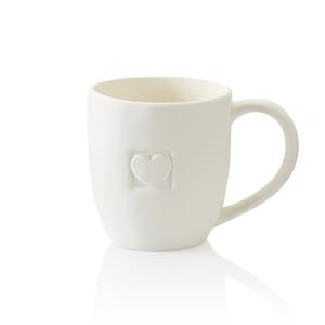 Heart Impression Mug - 8 pcs.