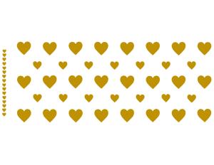 Herzen für Tassen - Gold - 1 stk