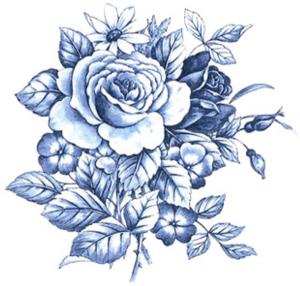 Blaue Rose - 105 mm - 1 Stk