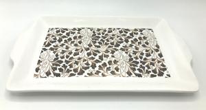 Farn Muster - Gold/Türkis