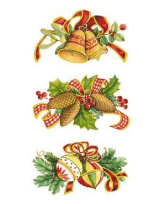 Christmas Bits - 40x20 mm - set of 3