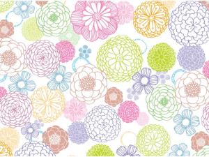 Pastell-Dahlie 70x50 cm