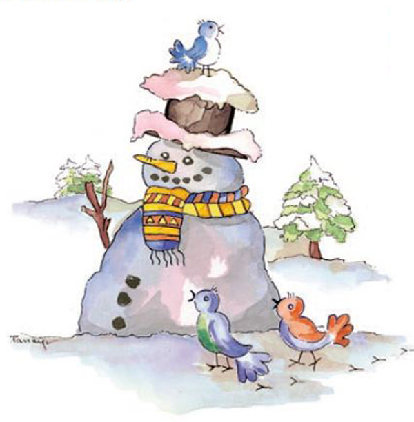 Schneemann 90 mm - 1 Stk