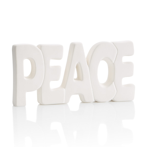 Peace Word - 6 pcs