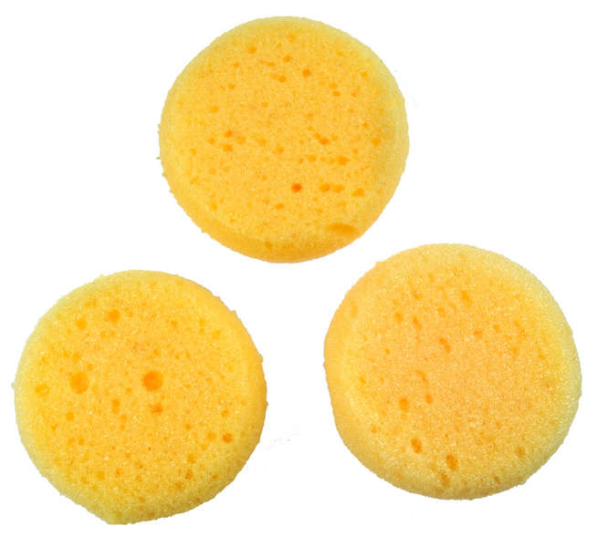 Small synthetic sponges - 3 pcs