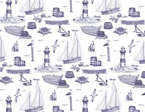 Blauer Hafen 70x50 cm