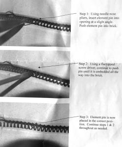 Element byglar Evenheat- 12 st 2,8 cm lång/0,5 cm öppning