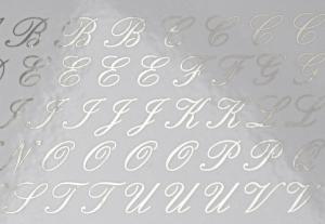 Alfabet Script - Platina