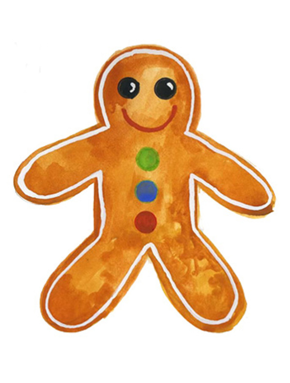 Pefferkuchenmann - 80 mm - 1 Stk