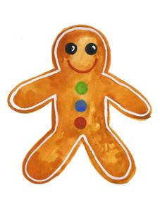 Pefferkuchenmann - 80 mm - 1 Stk