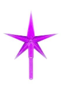 Toppstar - Stern medium lila