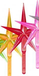 Toppstar - Stern medium rot/perlmutt