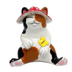 Mushroom Hat Cat - 6 pcs