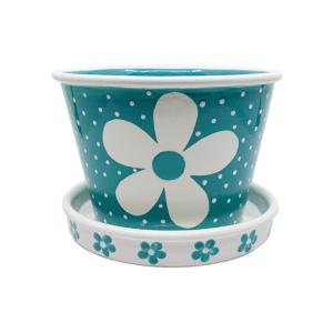 Blumentopf mit runder Kante - 4 Stk