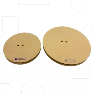 Runde Teller mit weichen Kanten - Set