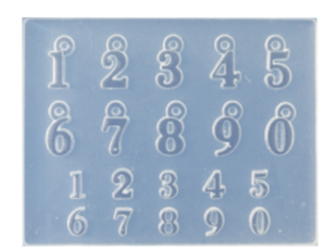 Numbers mold - straight