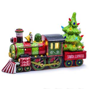 Leuchte - Lokomotive mit Tannenbaum - 2 Stk