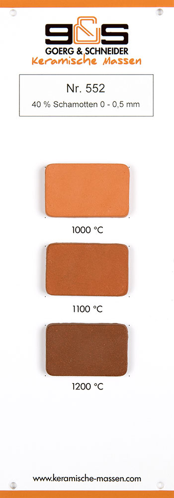 Stoneware Clay, red with grog - 10 kg