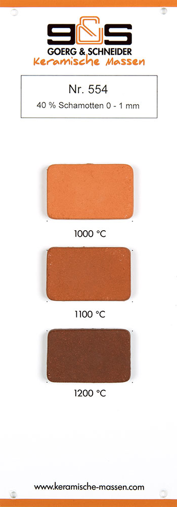 Stoneware Clay, red with grog - 10 kg