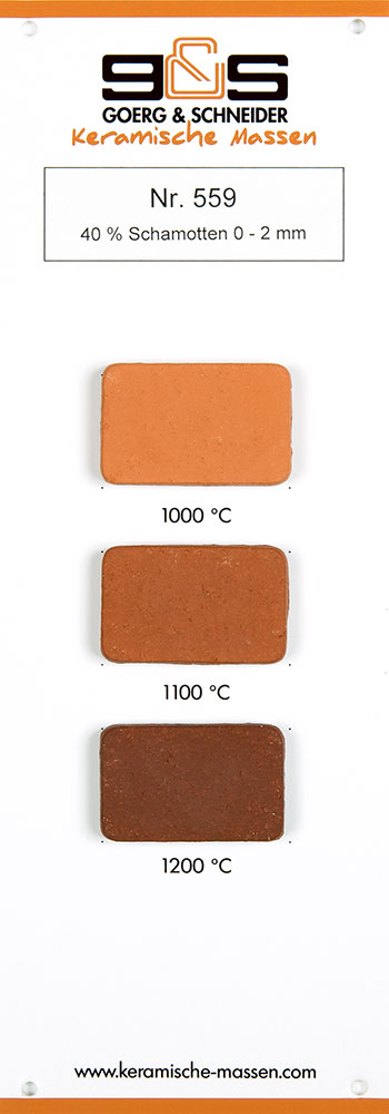 Stoneware Clay, red with grog - 10 kg