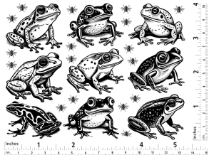 Frösche und Fliegen - Gold