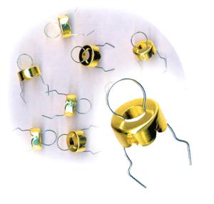 Christbaumkugelhalter Messing - 10 St.