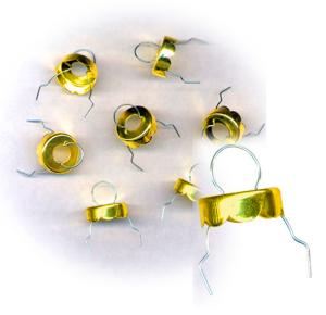 Christbaumkugelhalter Messing - 10 St.