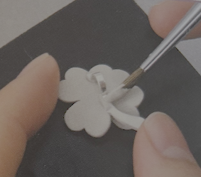 Crescent shaped hook, silver, 5 pcs