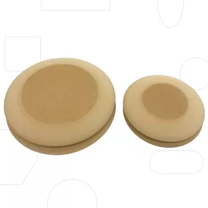 Runde Teller mit weichen Kanten - Set