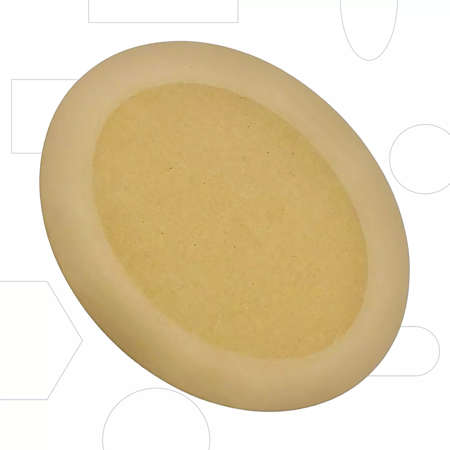 Oval - mjuk - 28 x 35,5 cm