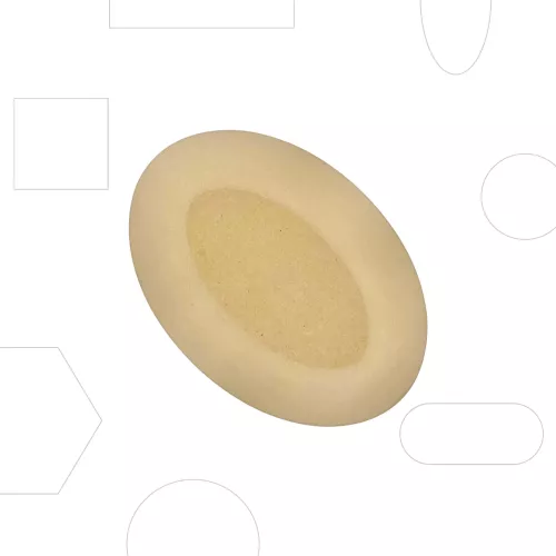 Oval - mjuk - 17,7 x 25,4 cm