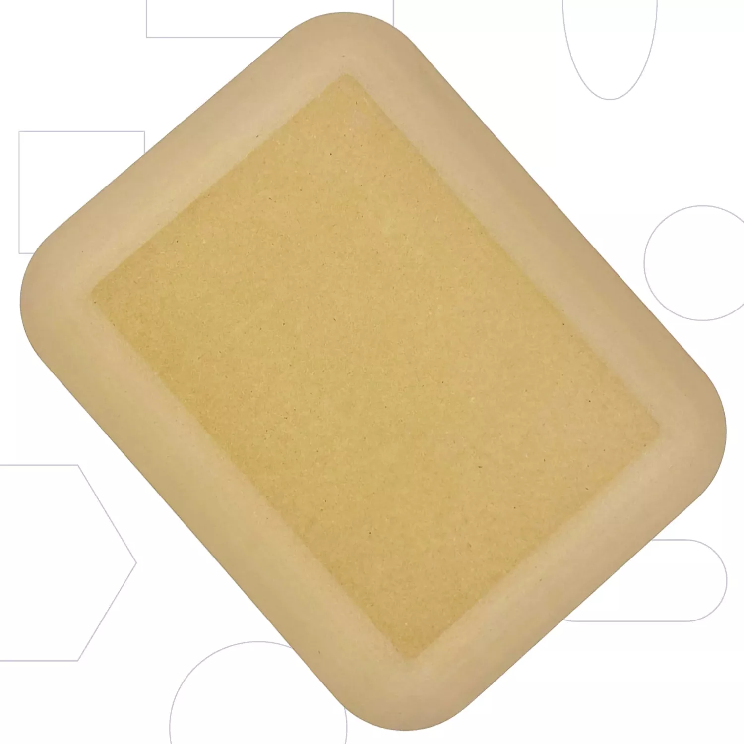 Rectangle - with soft edges - 28 x 35,5 cm