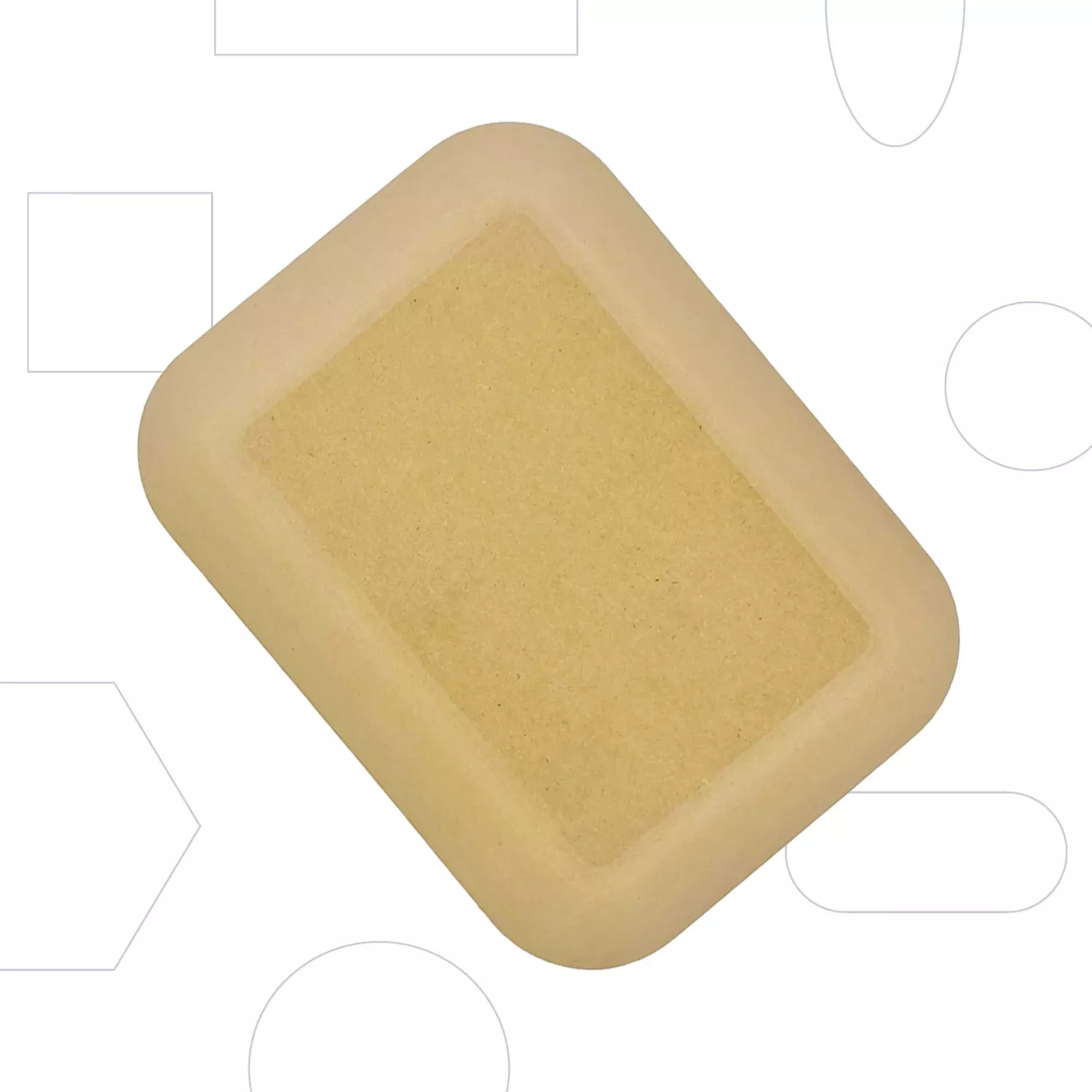 Rektangel - mjuk - 23 x 30,5 cm