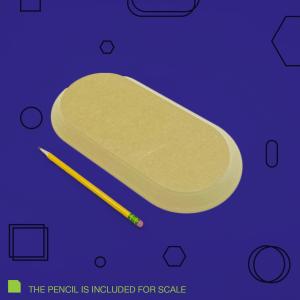 Rektangulär runda hörn - 26,6 x 39,4 cm