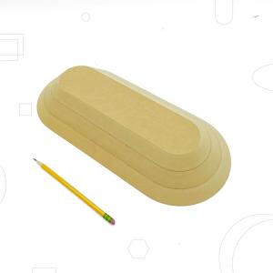 Rektangulär runda hörn - 3 pack