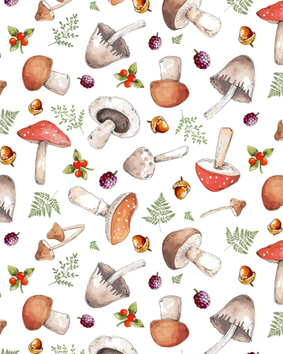 Mushrooms 70 x 50 cm